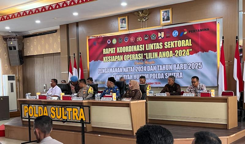 Polda Sultra Gelar Operasi Lilin Anoa 2024 Jelang Nataru, Ini Jadwal Lengkapnya