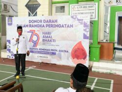 Peringati Hari Amal Bhakti ke-79, Kemenag Sultra Gelar Donor Darah