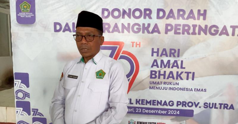Kemenag Harap Perayaan Natal di Sultra Berjalan dengan Lancar