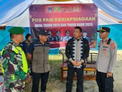 Hari Pertama Bertugas, Pj Bupati Mubar Pantau Pospam Nataru
