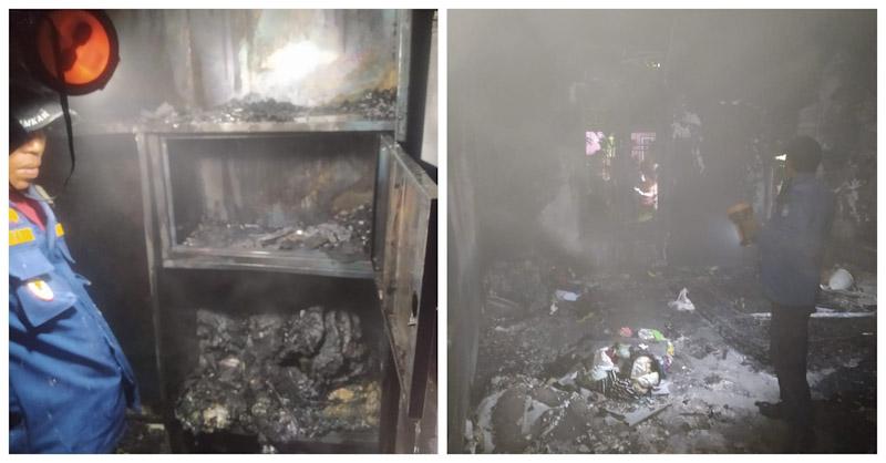 Satu Unit Rumah di BTN Bukit Permata Hijau Kendari Terbakar