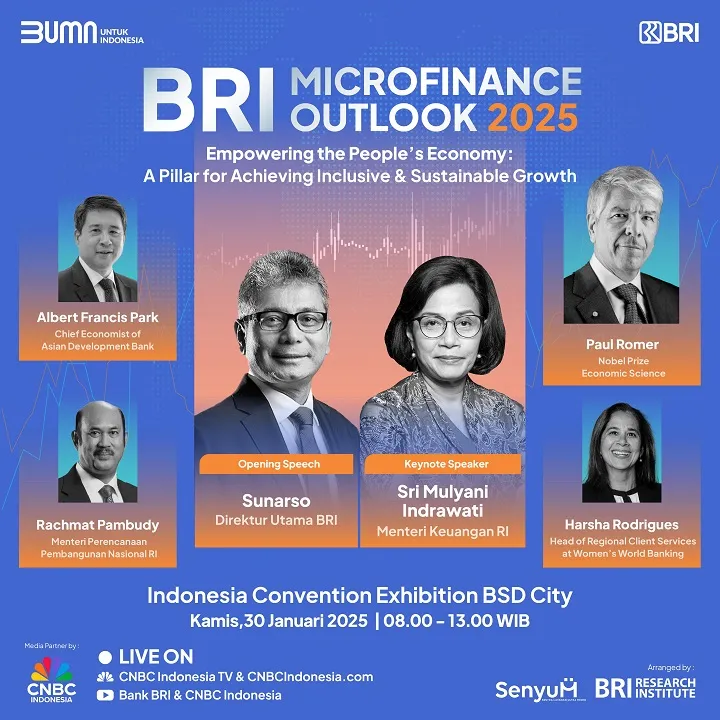 BRI Microfinance Outlook 2025 Hadirkan Narasumber Terkemuka Dunia 1 BRI Microfinance Outlook 2025 Hadirkan Narasumber Terkemuka Dunia