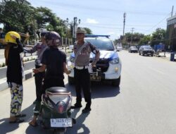 Ditlantas Polda Sultra Sosialisasi Jalur Satu Arah di Kawasan MTQ