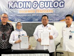 Kadin Sultra dan Bulog Teken MoU Kembangkan UMKM Berbasis Rumah Pangan Kita