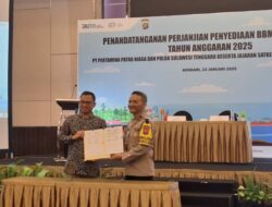 Pertamina Patra Niaga Tanda Tangani Perjanjian Penyediaan BBM dan Pelumas dengan Polda Sultra