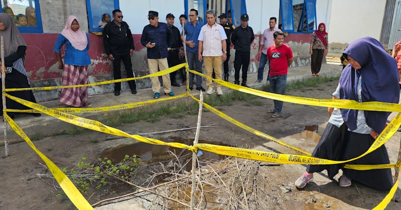 Pj Bupati Mubar Bakal Hadirkan Ahli Geologi, Periksa Tanah Elastis di SDN 7 Tiworo Utara