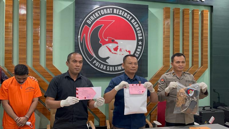 Polda Sultra Bekuk Kurir Narkoba Lintas Provinsi, 645 Gram Sabu Diamankan