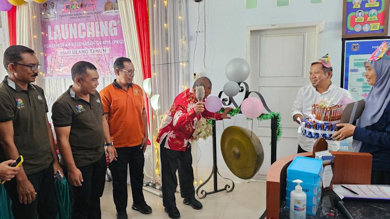 Pemkab Mubar Resmi Luncurkan Pemeriksaan Kesehatan Gratis Bagi Masyarakat yang Berulang Tahun