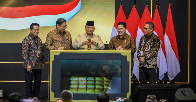 Presiden Prabowo Resmikan Layanan Bank Emas Pegadaian, BRI Group Semakin Optimistis Perkuat Ekonomi Nasional
