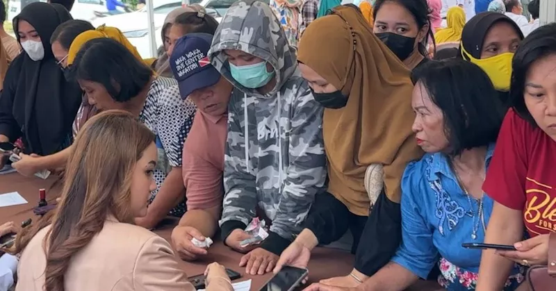 6 Ton Beras yang Disiapkan BPR Bahteramas Konawe di Operasi Pangan Murah Ludes Terjual