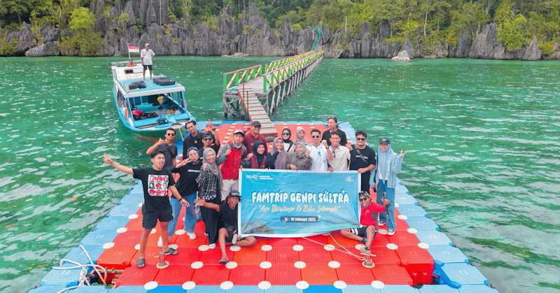 Berkonsep Meeting Camp, GenPI Sultra Gelar Raker dan Family Trip di Labengki