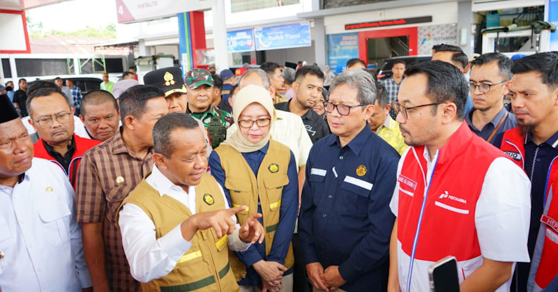 Menteri ESDM Cek Langsung Stok BBM dan LPG di Baubau