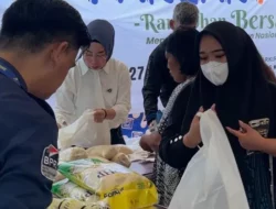 6 Ton Beras yang Disiapkan BPR Bahteramas Konawe di Operasi Pangan Murah Ludes Terjual
