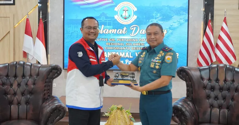 Pertamina Patra Niaga Regional Sulawesi Audiensi dengan Danlantamal VI Makassar: Bahas Sinergi dan Kesiapan Energi Jelang Idulfitri