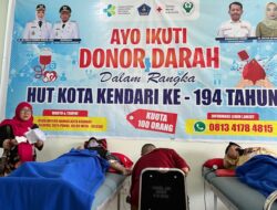 Sambut HUT Kendari ke-194, RSUD Antero Hamra Gelar Donor Darah