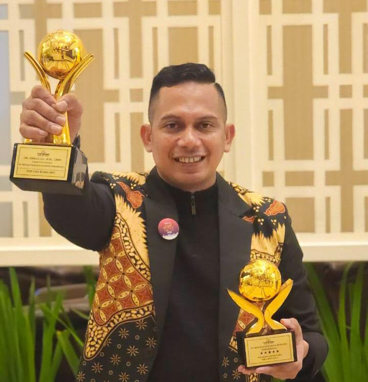 Dua Kali Raih Top CEO BUMD Awards, Ahmat Kukuhkan Diri Jadi Dirut Terbaik