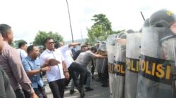 Jelang Hari Buruh Internasional, Polresta Kendari Simulasi Pengamanan Hadapi Massa Aksi