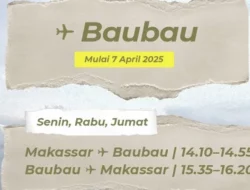 Super Air Jet Buka Rute Baubau–Makassar, Tiket Mulai Rp700 Ribuan