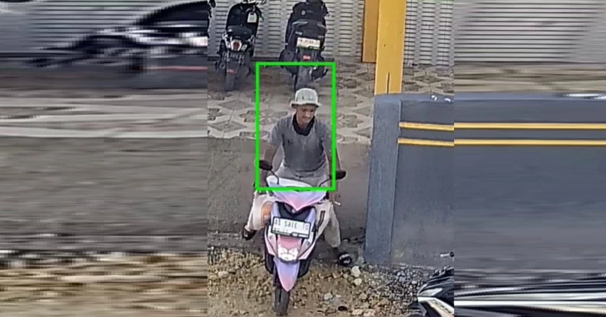 Terekam CCTV, Pekerja OB di Asrama Kambu Kendari Diduga Curi Motor