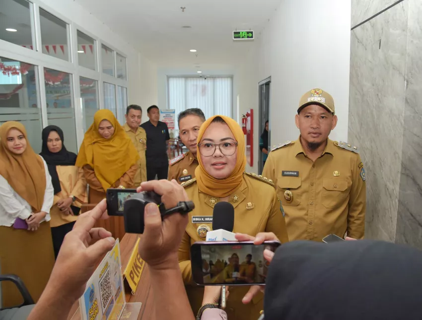 Wali Kota dan Wakil Wali Kota Kendari Sidak 9 OPD di Kantor Balai Kota