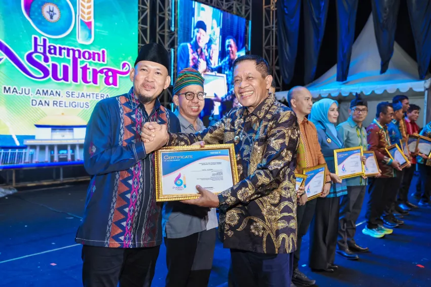 Kota Kendari Raih Juara Umum di Gelaran Harmoni Sultra 2025 