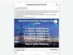 Cek Fakta: Pembebasan Biaya Tarif Listrik dan Keringanan Tagihan PLN [KELIRU]