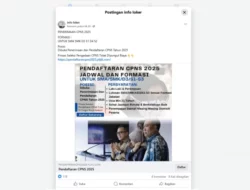 Cek Fakta: Tautan Pendaftaran CPNS 2025 [SALAH]