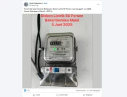 Cek Fakta: Diskon Listrik 50 Persen Mulai 5 Juni 2025 [BENAR]