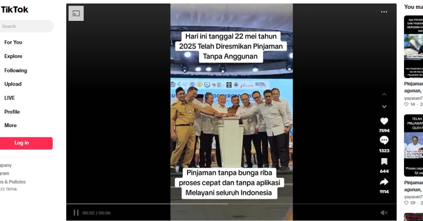 Cek Fakta: Pemerintah Resmikan Pinjaman Tanpa Agunan [SALAH]