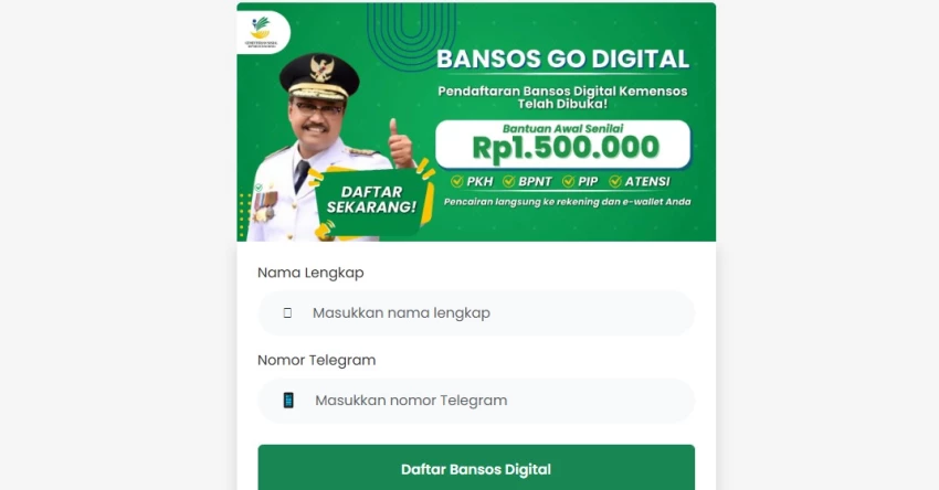 Cek Fakta: Bansos Go Digital Rp1,5 Juta dari Kementerian Sosial [SALAH]