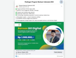 Cek Fakta: Bansos Go Digital Rp1,5 Juta dari Kementerian Sosial [SALAH]