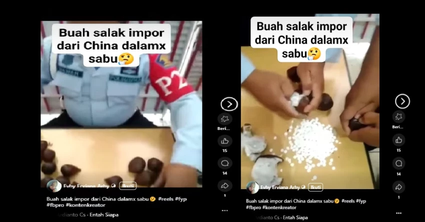 Fakta Sebenarnya di Balik Video Salak Berisi Sabu-sabu yang Diklaim dari Cina