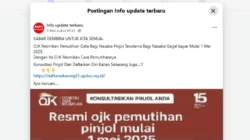 Cek Fakta: OJK Resmikan Pemutihan Data bagi Nasabah Pinjol Adalah Hoaks 14 Cek Fakta: OJK Resmikan Pemutihan Data bagi Nasabah Pinjol Adalah Hoaks