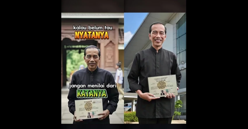Cek Fakta: Tidak Benar Jokowi Tunjukkan Ijazahnya 1 Cek Fakta: Tidak Benar Jokowi Tunjukkan Ijazahnya