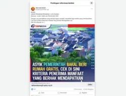 Cek Fakta: Tautan Bantuan Rumah Gratis dari Pemerintah 2025 [PENIPUAN]
