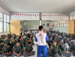 Siswa SMAN 14 Gowa Antusias Ikuti Riding Test dalam Kegiatan Edukasi Safety Riding Asmo Sulsel