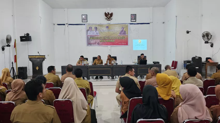 Sosialisasi Pengelolaan Aset Daerah, Pemkab Mubar Tekankan Pentingnya Pelabelan Kendaraan Dinas