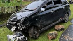 Hindari Sapi Menyeberang, Mobil Guru SD di Mubar Tabrak Pagar Rumah Warga