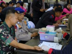 Donor Darah Bersama TNI-Polri di Sultra, Perkuat Kemanusiaan Jelang Hari Bhayangkara