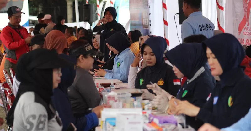 Polda Sultra Rayakan Hari Bhayangkara ke-79 dengan Car Free Day dan Pelayanan Publik Gratis di Eks MTQ Kendari