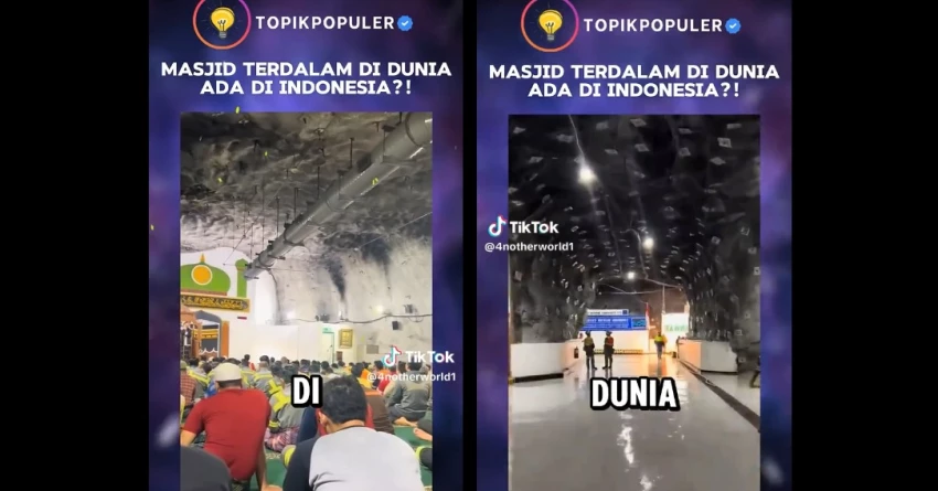 Cek Fakta: Masjid Terdalam di Dunia Ada di Indonesia 1 Cek Fakta: Masjid Terdalam di Dunia Ada di Indonesia