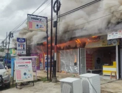 Belum Genap Setahun Dibangun, Kebakaran di Baruga Hanguskan 8 Lapak PKL