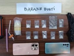 Dua Pengedar Sabu Diringkus Tengah Malam di Wolo Kolaka, 11 Paket Disita