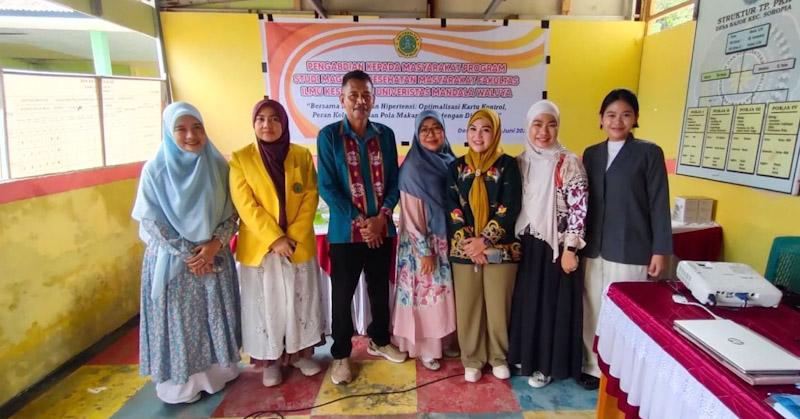 Prodi Magister Kesmas UMW, Perkuat Pengelolaan Hipertensi di Desa Bajoe Konawe