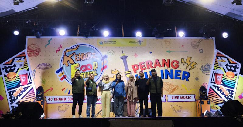 Kendari Food Festival 2025 Resmi Dibuka, 40 UMKM Ramaikan "Perang Kuliner" di Pelataran Eks MTQ