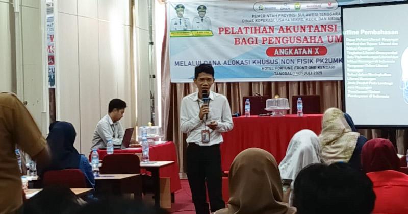 Pemprov Sultra Percayakan BPR Bahteramas Kendari Beri Materi Akuntansi Dasar Bagi UMKM