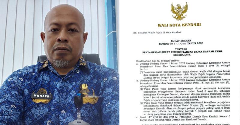 Surat Edaran Wali Kota Kendari: Pelaporan SPTPD Harus Jujur dan Lengkap 1 Surat Edaran Wali Kota Kendari: Pelaporan SPTPD Harus Jujur dan Lengkap