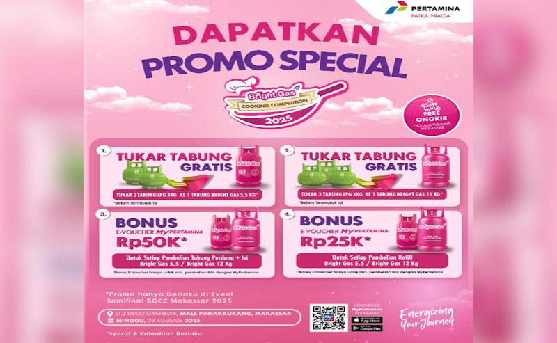 Semifinal Bright Gas Cooking Competition 2025 Hadir di Makassar, Nikmati Promo Menarik dari Bright Gas! 1 Semifinal Bright Gas Cooking Competition 2025 Hadir di Makassar, Nikmati Promo Menarik dari Bright Gas!