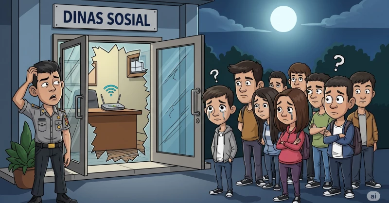 Maling Patahkan Hati Rombongan Remaja Muna Barat: Wi-Fi Dinsos Digasak, Surga Internet Gratis Tinggal Kenangan!