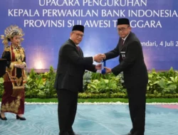Edwin Permadi Resmi Dikukuhkan sebagai Kepala Kantor Perwakilan BI Sultra